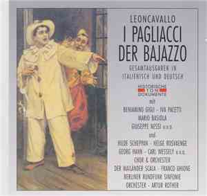 Leoncavallo - I Pagliacci / Der Bajazzo - Gesamtausgaben In Italienisch Und Deutsch