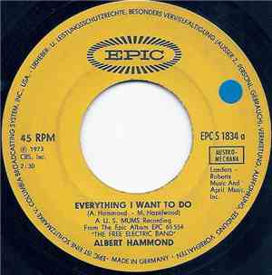 Albert Hammond - Everything I Want To Do