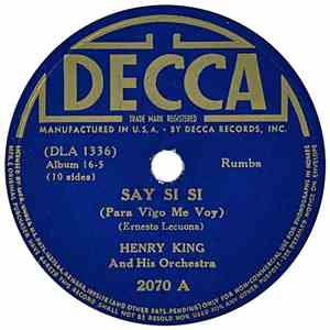 Henry King And His Orchestra - Say Si Si / Tabú