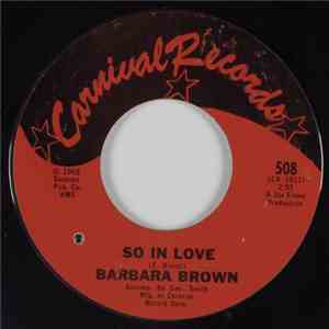 Barbara Brown  - So In Love / Forget Him
