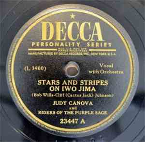 Judy Canova - Stars And Stripes On Iwo Jima / You Don't Have To Say You're Sorry