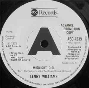 Lenny Williams - Midnight Girl / 'Cause I Love You