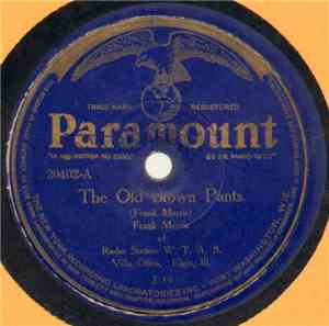 Frank Morris Of Radio Station W.T.A.S. Villa Oliva, Elgin, Ill. - The Old Brown Pants / Stand Up And Sing For Your Father