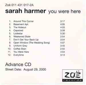 Sarah Harmer - You Were Here