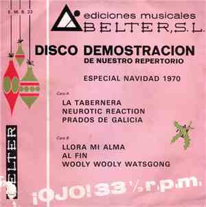 Various - Disco Demostración De Nuestro Repertorio · Especial Navidad 1970