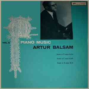 Artur Balsam, Mozart - Piano Music Vol 5