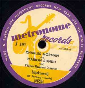 Charles Norman Och Marion Sundh Med Charles Normans Orkester - Liljekonvalj ...