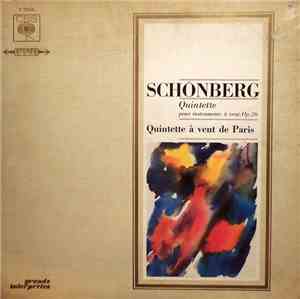 Schönberg, Quintette À Vent De Paris - Quintette Pour Instruments À Vent, O ...