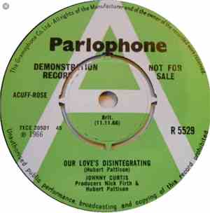 Johnny Curtis  - Our Love's Disintegrating