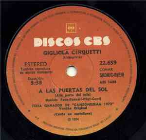 Gigliola Cinquetti - A Las Puertas Del Sol / Alle Porte Del Sole