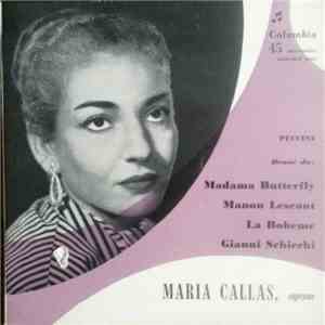 Maria Callas With Orchestra Philarmonia Di Londra - Puccini