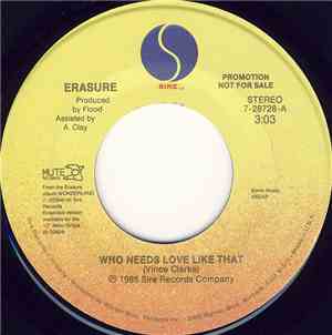 Erasure - Who Needs Love Like That