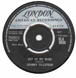 Johnny Tillotson - Out Of My Mind