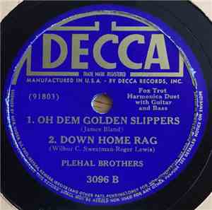 Plehal Brothers - Le Secret / Oh Dem Golden Slippers, Down Home Rag