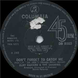 Cliff Richard & The Shadows / Cliff Richard - Don't Forget To Catch Me