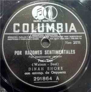 Dinah Shore - Por Razones Sentimentales / Siempre Vuelves Como Una Cancion
