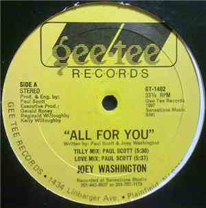 Joey Washington - All For You