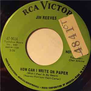 Jim Reeves - How Can I Write On Paper (What I Feel In My Heart)