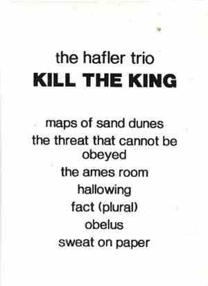 The Hafler Trio - Kill The King / Mastery Of Money