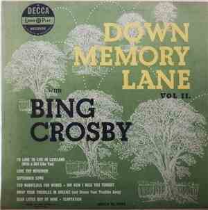Bing Crosby - Down Memory Lane With Bing Crosby Vol. II