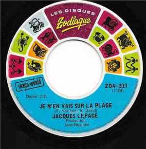 Jacques Lepage - Je M'en Vais Sur La Plage