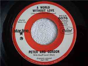 Peter And Gordon - A World Without Love / Nobody I Know