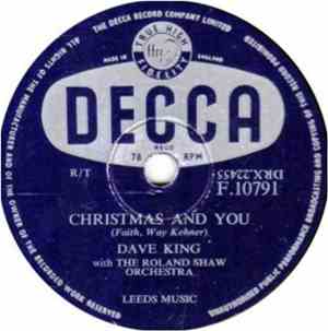 Dave King With Orchestra - Chistmas And You / You Make Nice