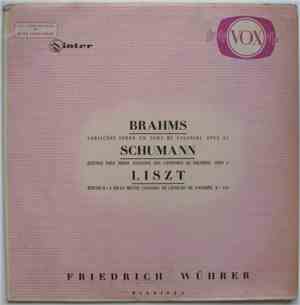 Friedrich Wührer  - Brahms, Schumann, Liszt - Variaçoes Sobre Um tema De Pa ...