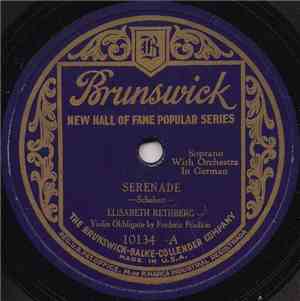 Elisabeth Rethberg - Serenade / Solvejg's Song
