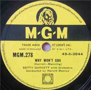 Betty Garrett - Why Won't Cha / Can I Come In For A Second?