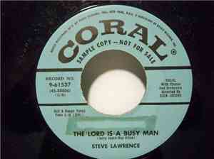 Steve Lawrence  - The Lord Is A Busy Man / Adelaide