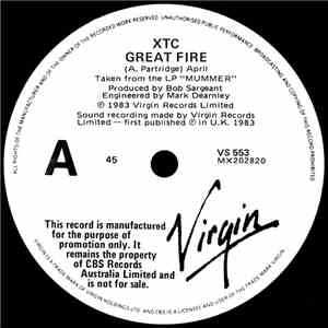 XTC - Great Fire