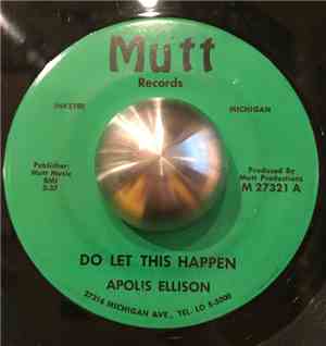 Apolis Ellison - Do Let This Happen
