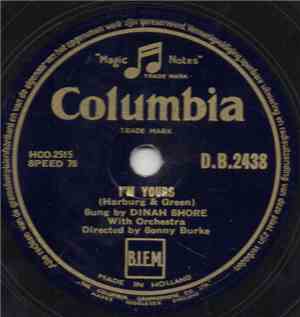 Dinah Shore - I'm Yours / The Best Things In Life Are Free