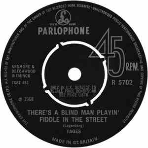 Tages - There's A Blind Man Playin' Fiddle In The Street / Like A Woman