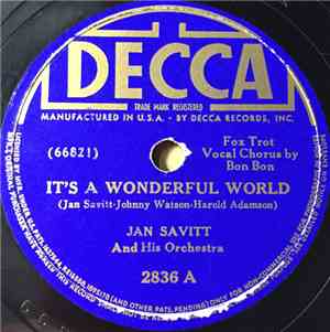 Jan Savitt And His Orchestra - It's A Wonderful World / Honestly