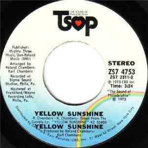 Yellow Sunshine - Yellow Sunshine / Don't Tell Me Later Girl