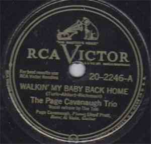 The Page Cavanaugh Trio - Walkin' My Baby Back Home / Heartbreakin'