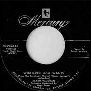 Sarah Vaughan - Whatever Lola Wants / Oh Yeah