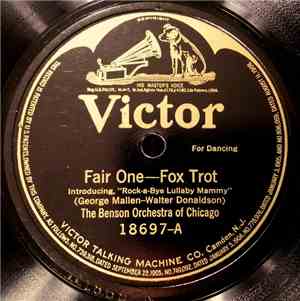 The Benson Orchestra Of Chicago - Fair One / I'd Love To Fall Asleep And Wake Up In My Mammy's Arms