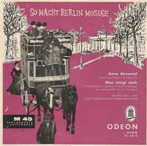 Bruno Fritz Und Otto Kermbach Mit Seinem Orchester - So Macht Berlin Musike