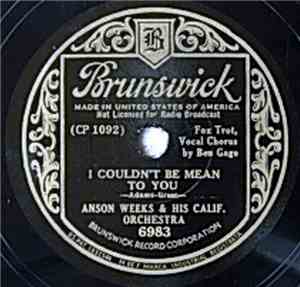 Anson Weeks & His Calif. Orchestra / Glen Gray And The Casa Loma Orchestra  ...