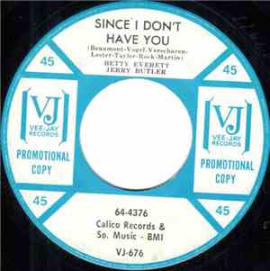 Betty Everett / Jerry Butler - Since I Don´t Have You