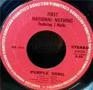 First National Nothing - Purple Song / I Got The Answer
