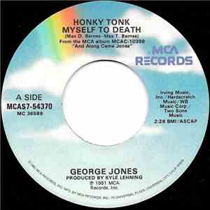 George Jones  - Honky Tonk Myself To Death / Where The Tall Grass Grows