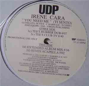 Irene Cara - You Need Me (Ti Sento)