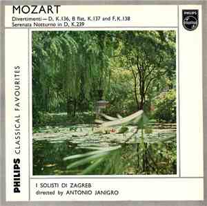 Mozart ; I Solisti Di Zagreb Directed By Antonio Janigro - Divertimenti - D ...