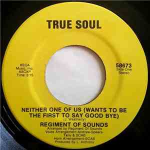 Regiment Of Sounds - Neither One Of Us (Wants To Be The First To Say Goodby ...