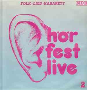 Various - Hörfest Live 2 - Folk Lied Kabarett