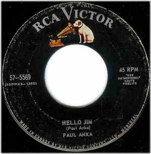 Paul Anka - Hello Jim / Les Filles De Paris